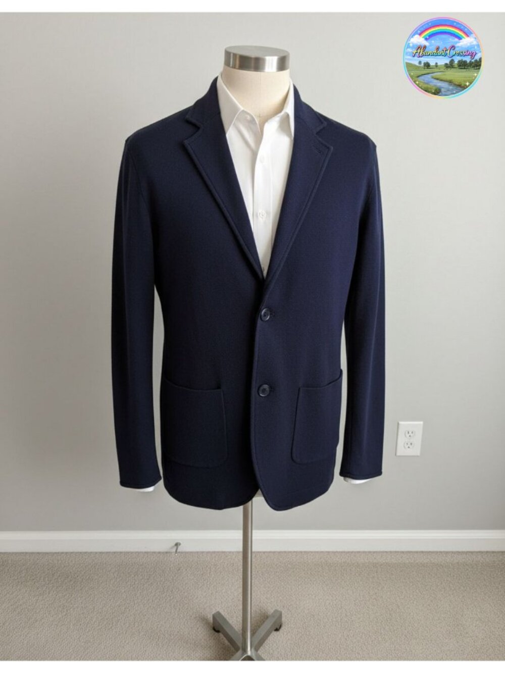 Men's Cardigan Sweater Knit Blazer Shawl Collar Button Down Long Sleeve